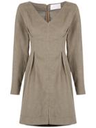 Lilly Sarti Pleat Details Dress - Green