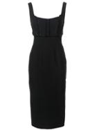 Cinq A Sept - Fitted Midi Dress - Women - Polyester/spandex/elastane/viscose - 4, Black, Polyester/spandex/elastane/viscose
