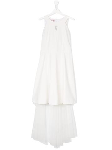 Nunzia Corinna Layered Tulle Dress - White