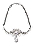 Emanuele Bicocchi Swarovski Crystal Pendant Headband, Women's, Grey, Brass/swarovski Crystal