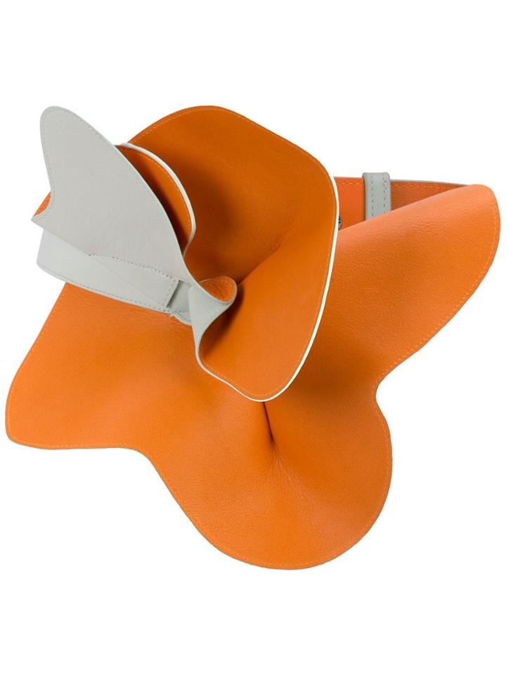 Delpozo Flower Belt - Orange