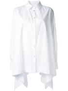 Antonio Marras - Flared Back Shirt - Women - Cotton - 44, Women's, White, Cotton