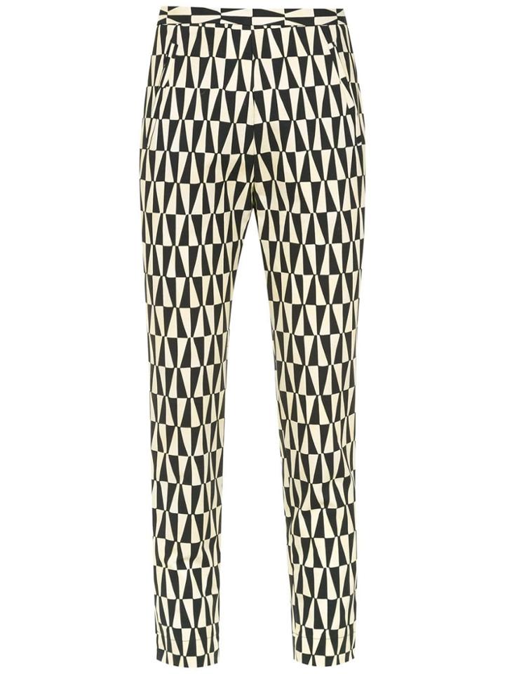 Andrea Marques Printed Slim Pants - Black