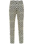 Andrea Marques Printed Slim Pants - Black