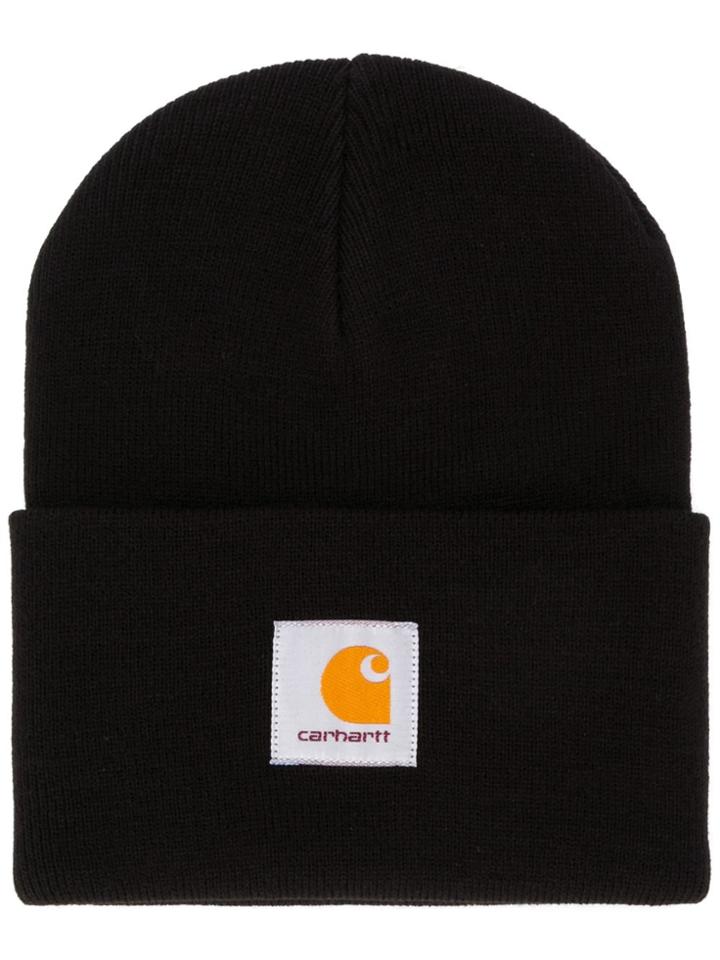 Carhartt Wip Logo Patch Beanie - Black