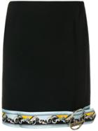 Emilio Pucci Contrast Hem Mini Skirt - Black