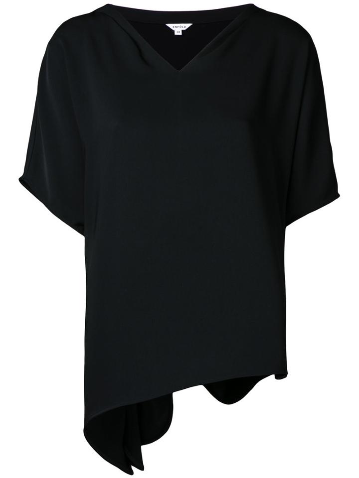 Enföld - Asymmetric Top - Women - Polyester - 38, Black, Polyester