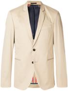 Ps By Paul Smith Fitted Button Blazer - Nude & Neutrals