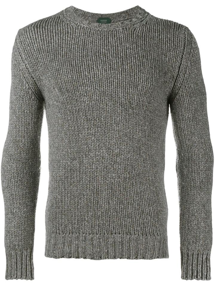 Incotex Chunky Knit Jumper - Grey