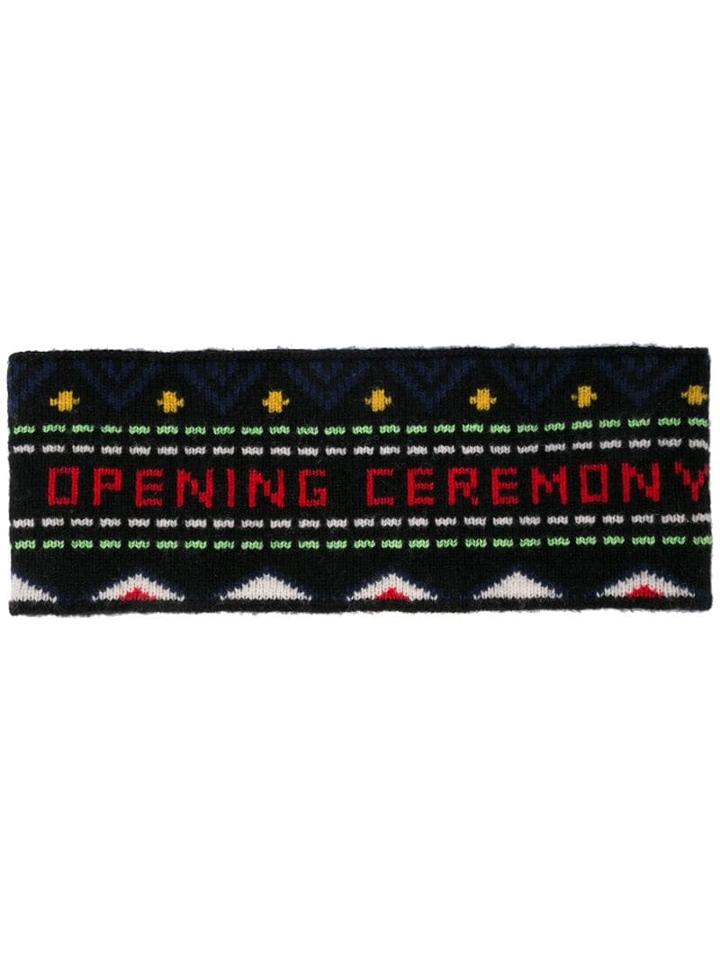 Opening Ceremony Logo Knit Headband - Black