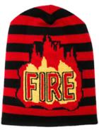 Moncler Grenoble Fire Knitted Beanie Hat - Red