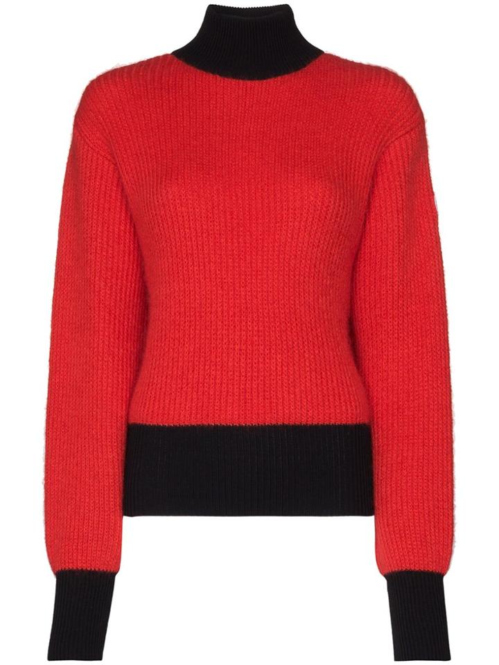 Fusalp Muzelle Mohair Turtleneck Sweater - Red