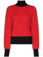 Fusalp Muzelle Mohair Turtleneck Sweater - Red