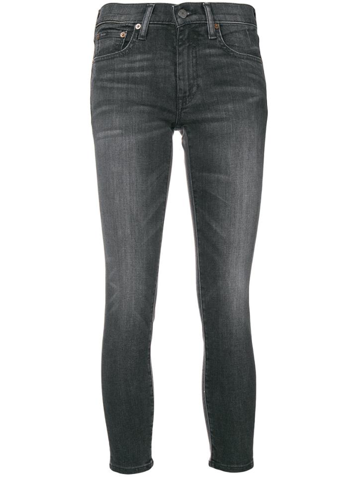 Polo Ralph Lauren Cropped Skinny Jeans - Black