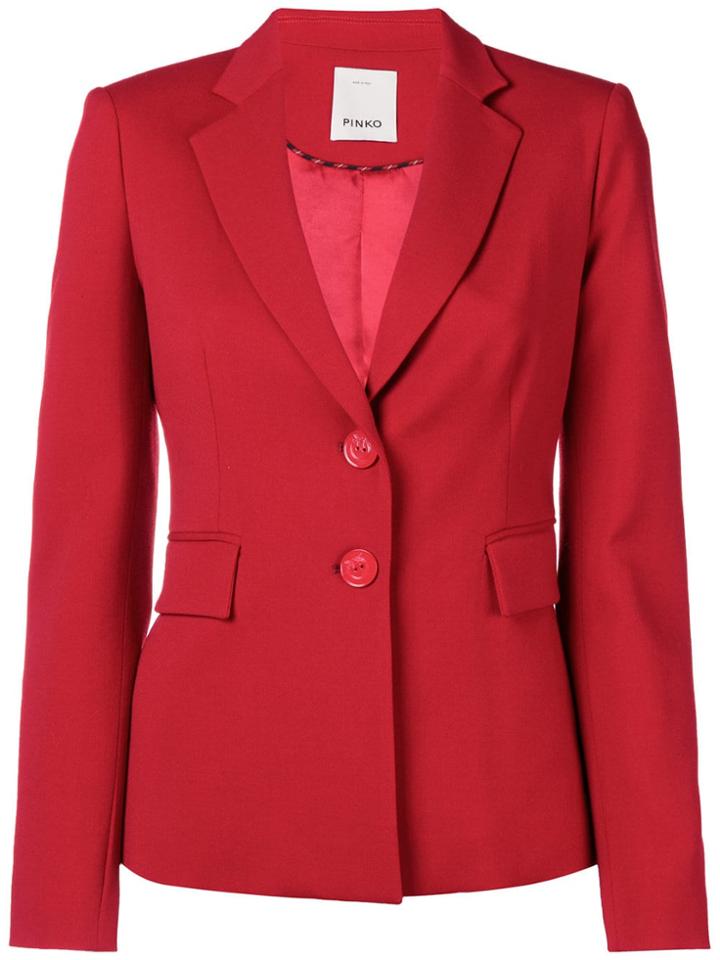 Pinko Classic Fitted Blazer - Red
