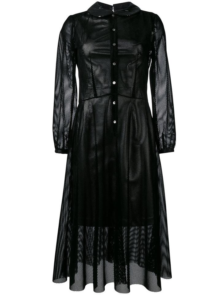 Junya Watanabe Comme Des Garçons Mesh Layer Dress, Women's, Size: Small, Black, Polyester/rayon/polyurethane Resin