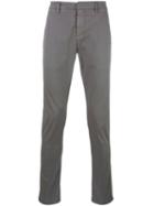 Dondup Plain Chinos, Men's, Size: 30, Grey, Cotton/spandex/elastane