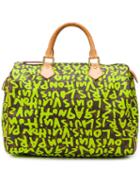 Louis Vuitton Pre-owned 2009's Graffiti Speedy 30cm Bag - Green