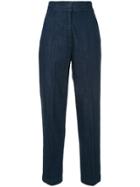 H Beauty & Youth High-waist Tailored Trousers - Blue