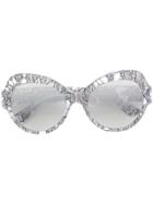Dolce & Gabbana Eyewear Round Oversized Sunglasses Lace Edition -