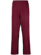 Ports V Side Stripe Trousers - Red