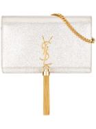 Saint Laurent Small Monogram Kate Crossbody Bag - Metallic