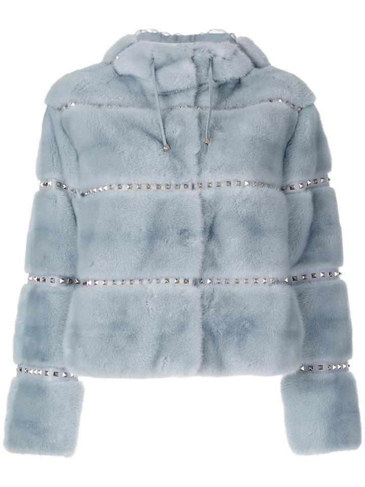 Valentino Rockstud Jacket - Blue