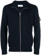 Stone Island Zipped Long-sleeve Sweater - Blue
