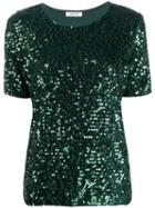 P.a.r.o.s.h. Sequin Embroidered T-shirt - Green