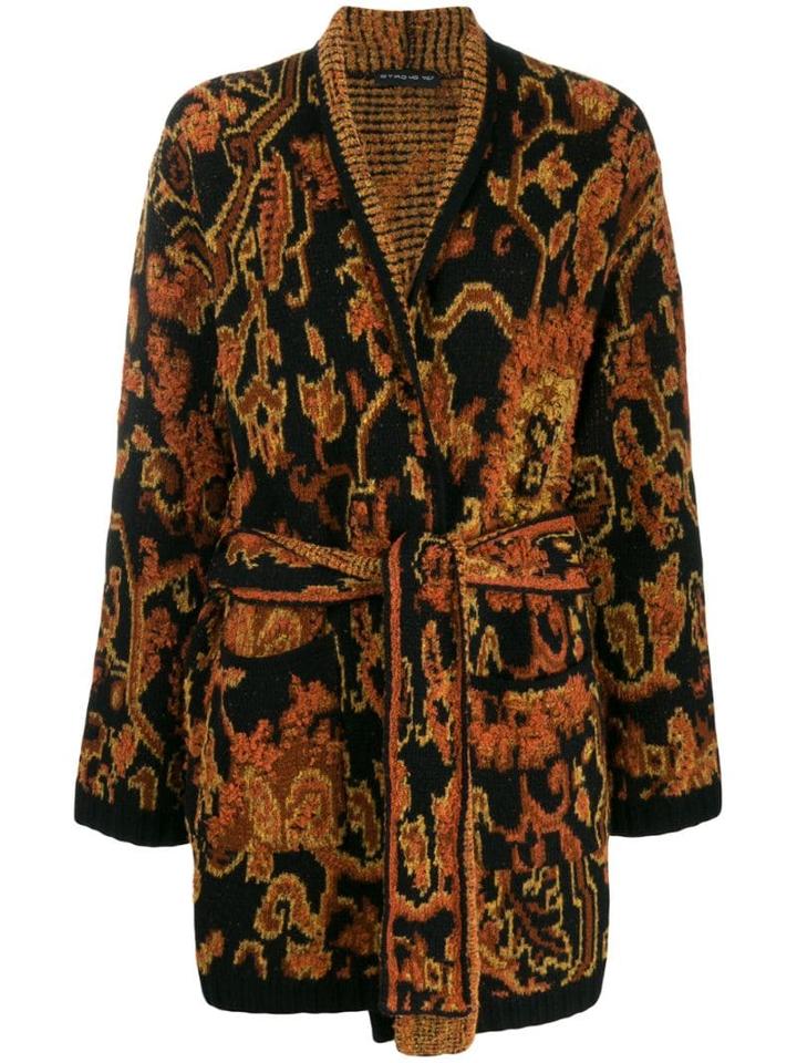 Etro Tie Waist Cardigan - Black