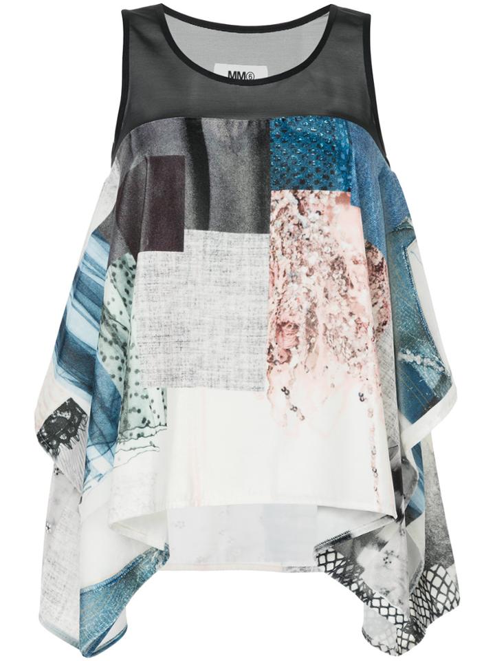 Mm6 Maison Margiela Patchwork Printed Vest - Multicolour