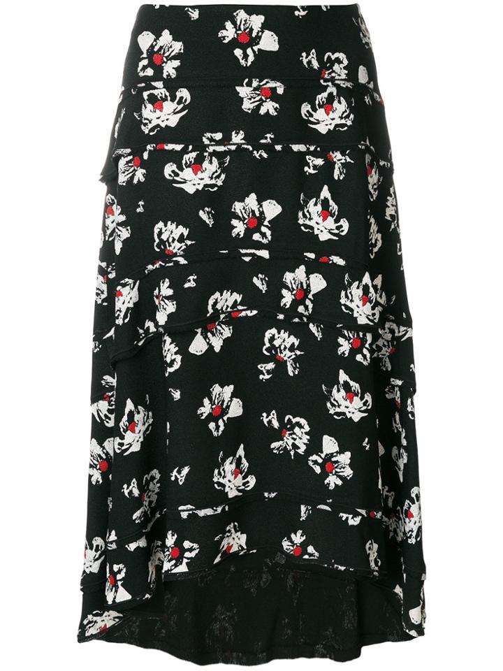 Proenza Schouler Tiered Skirt - Black