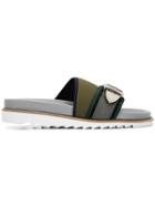 Toga Virilis Buckle Detail Sliders - Green