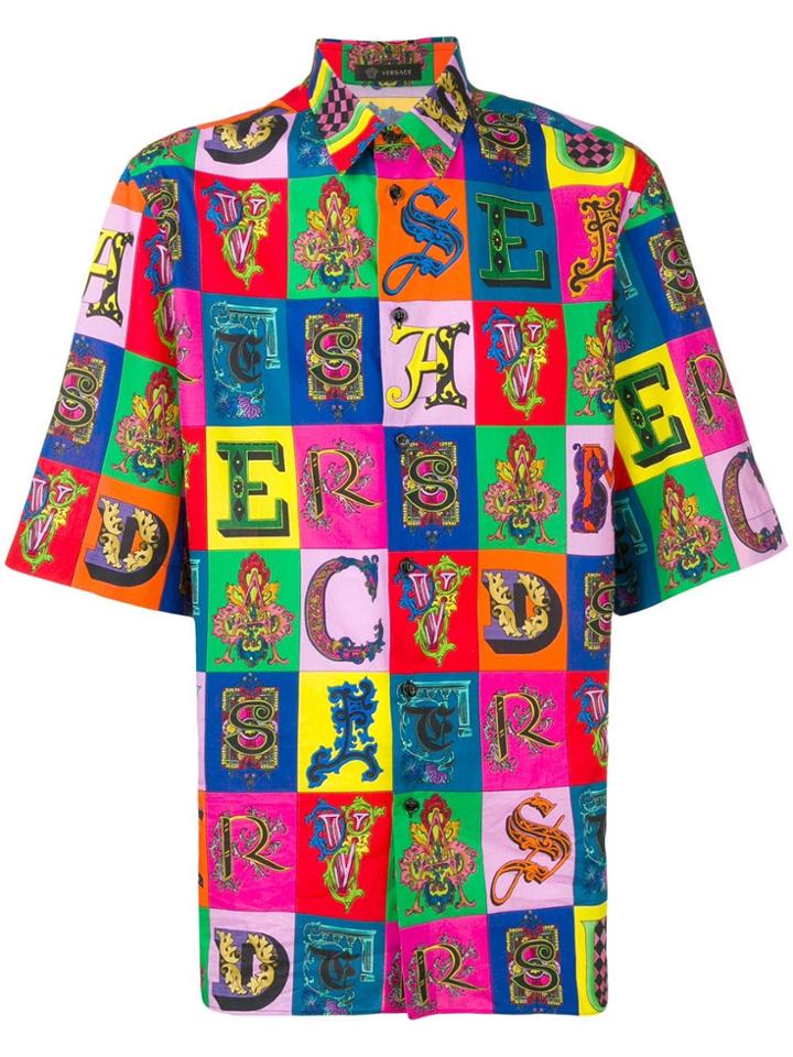 Versace Printed Shirt - Blue