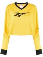 Reebok Cropped Logo Top - Yellow