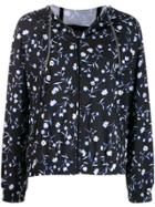 Dkny Floral Jacket With Stripe - Black