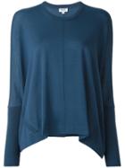 Kenzo Fine Knit Loose Jumper, Women's, Size: Small, Blue, Wool
