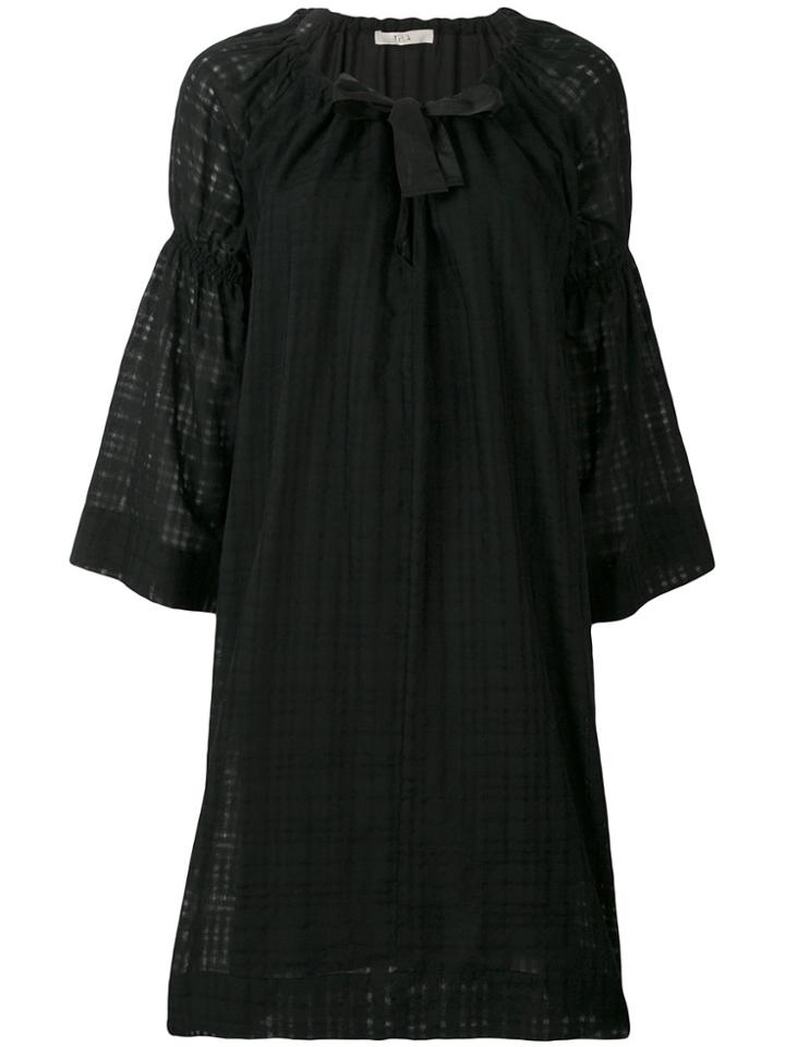 Tela Flared Dress - Black
