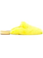 Natasha Zinko Round Toe Slippers - Yellow