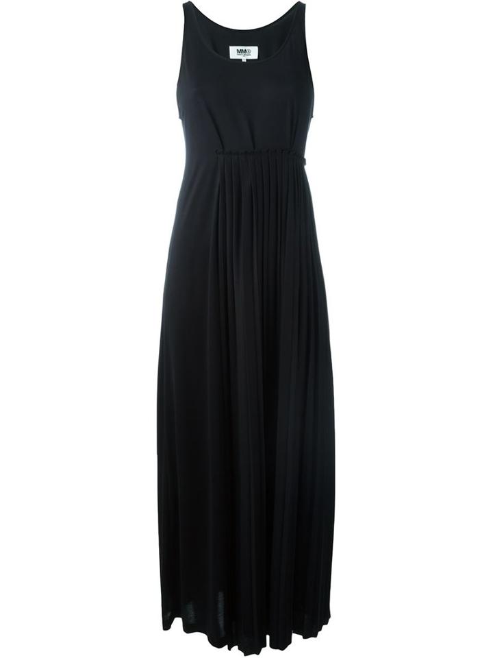 Mm6 Maison Margiela Pleated Maxi Dress
