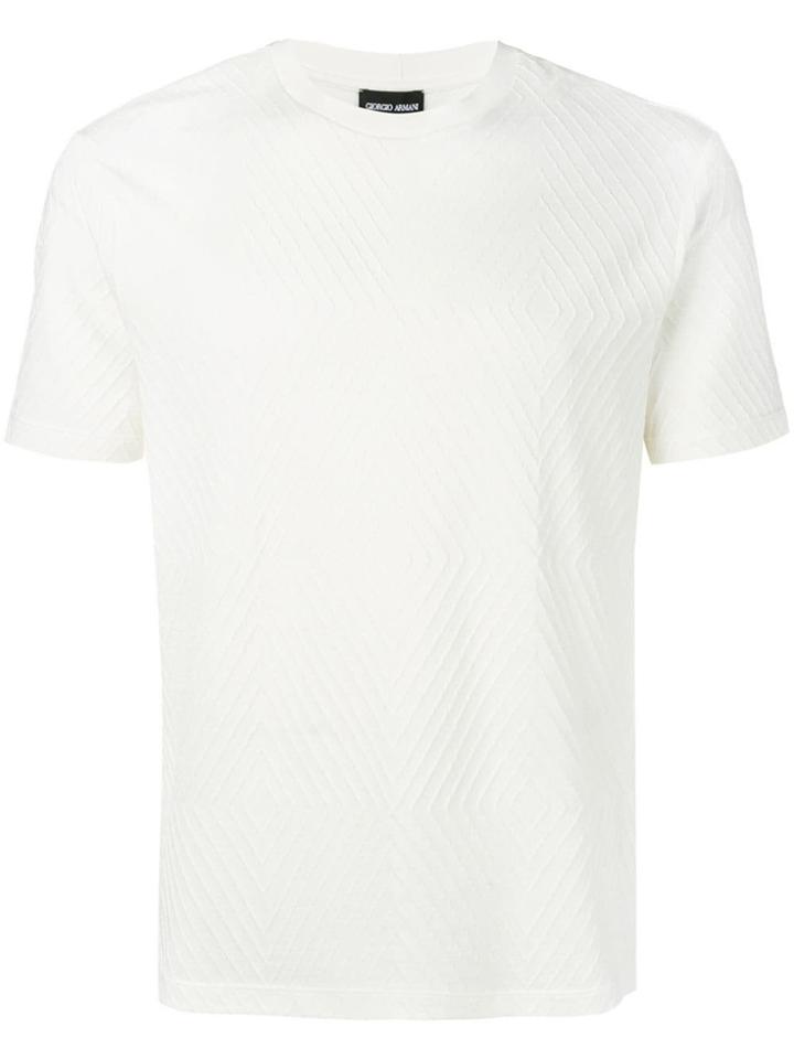 Giorgio Armani Geometric T-shirt - White