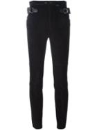 Isabel Marant Skinny Fit Leather Trousers, Women's, Size: 38, Black, Cotton/lamb Skin/spandex/elastane