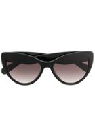 Salvatore Ferragamo Cat-eye Shaped Sunglasses - Black