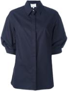 3.1 Phillip Lim Puff Sleeve Shirt, Women's, Size: 4, Blue, Cotton