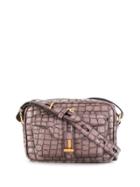 Tom Ford Croco-embossed Shoulder Bag - Brown