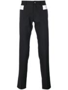 Givenchy Contrast Panel Chino Trousers - Black