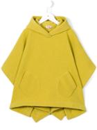 Il Gufo Hooded Cape, Girl's, Size: 6 Yrs, Green