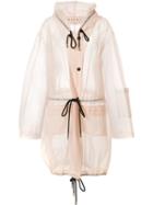 Marni Oversize Sheer Coat, Women's, Size: 40, Pink/purple, Nylon