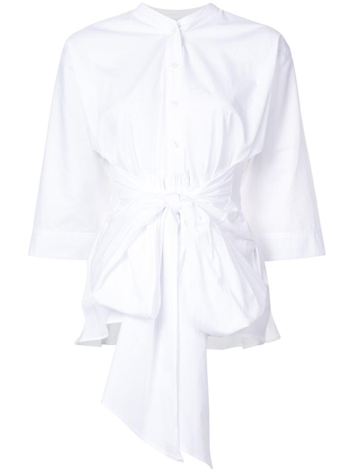 Tome Bow-tie Blouse - White