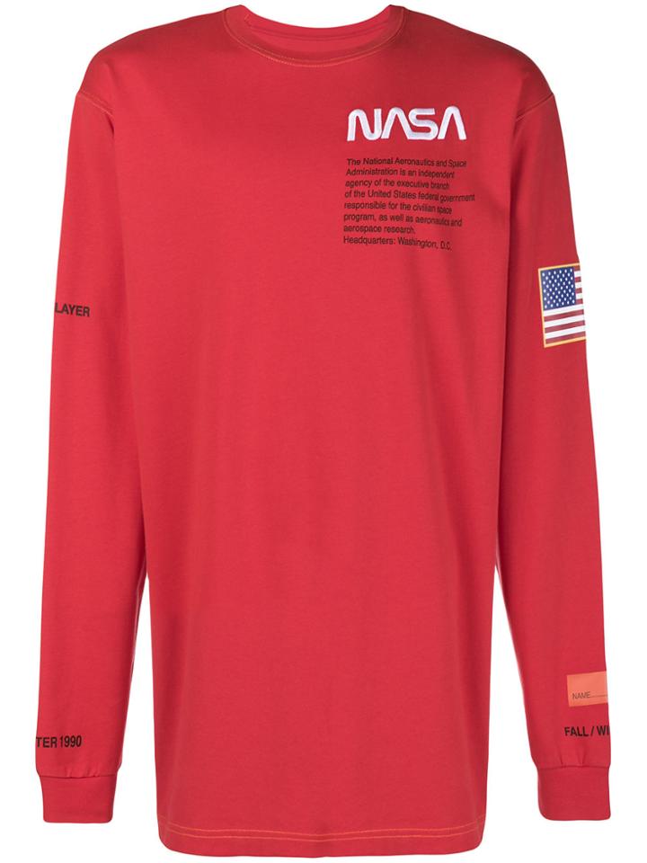 Heron Preston Nasa Longsleeved T-shirt - Red